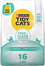Free and Clean Unscented Clumping Cat Litter, 16 Lb Bag