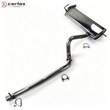 Stainless Steel Exhaust System Kit Fit Jeep Wrangler Jk 3.8l V6 Gasoline 2007-11