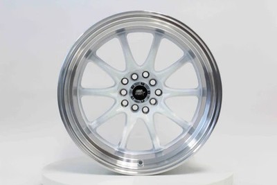 MST MT11 Wheels Rim 17x9.0 5x100/5x114.3 ET20 73.1CB White w/Machined Lip