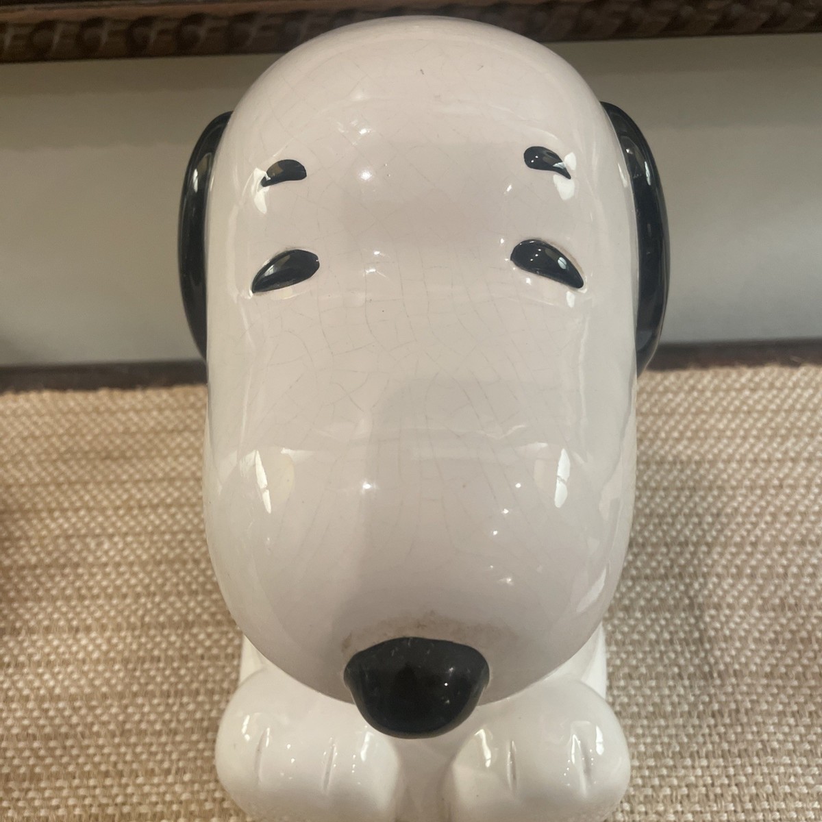 Vintage Benjamin & Medwin Ceramic Snoopy Cookie Jar Peanuts