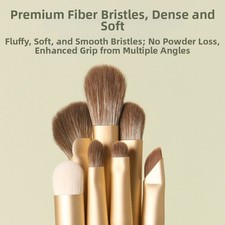 Ensemble de pinceaux de maquillage avocat 7 pièces poils en fibres souples outi