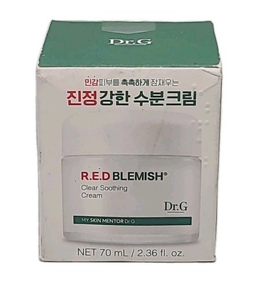 Dr G RED BLEMISH Clear Soothing Cream Korean Skincare Sensitive 2.36 oz BB :8/28