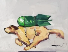 Rocket Dog Collectible Art  PRINT Painting By Jose Trujillo 16x20 Decor