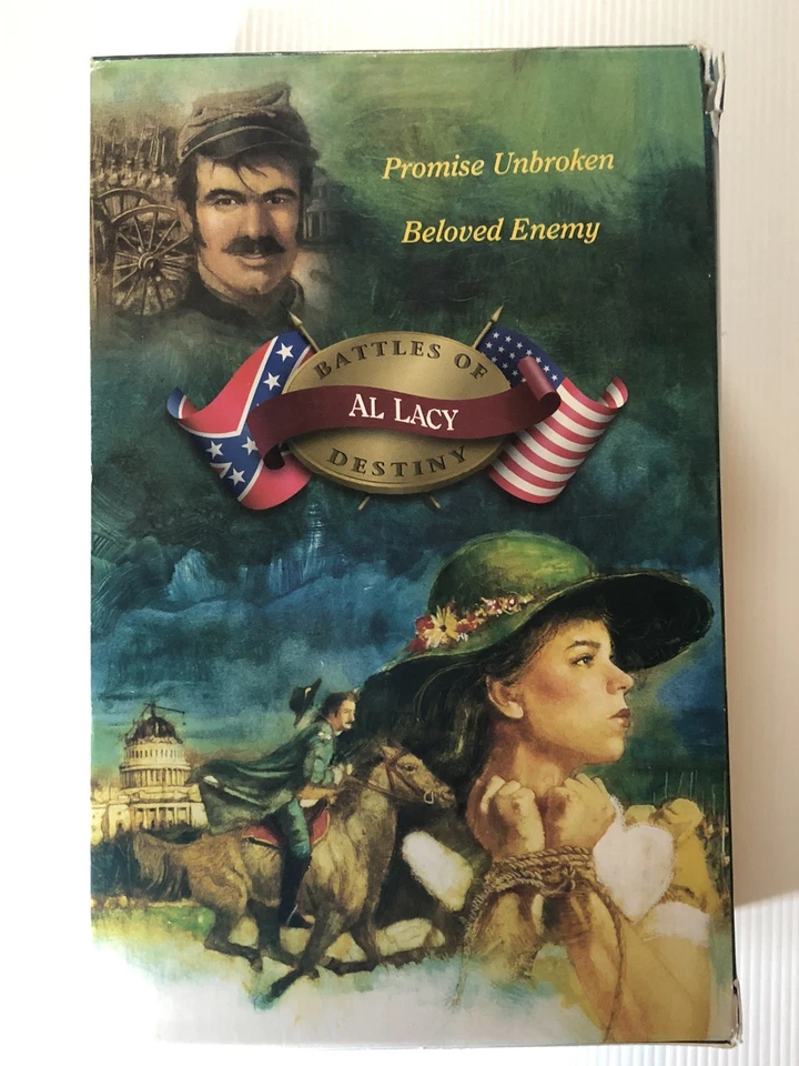 Juego de cajas Battles of Destiny (libros 1-4) - Al Lacy ficción cristiana de la guerra civil en muy buena condición Foto 3 de 4