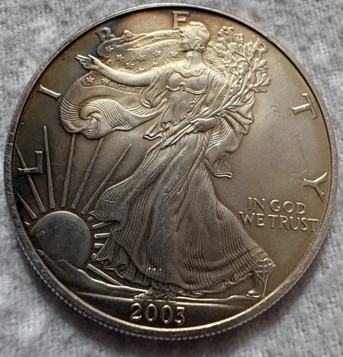 2003 U.S. American Eagle Walking Liberty 1oz Fine Silver Dollar Coin
