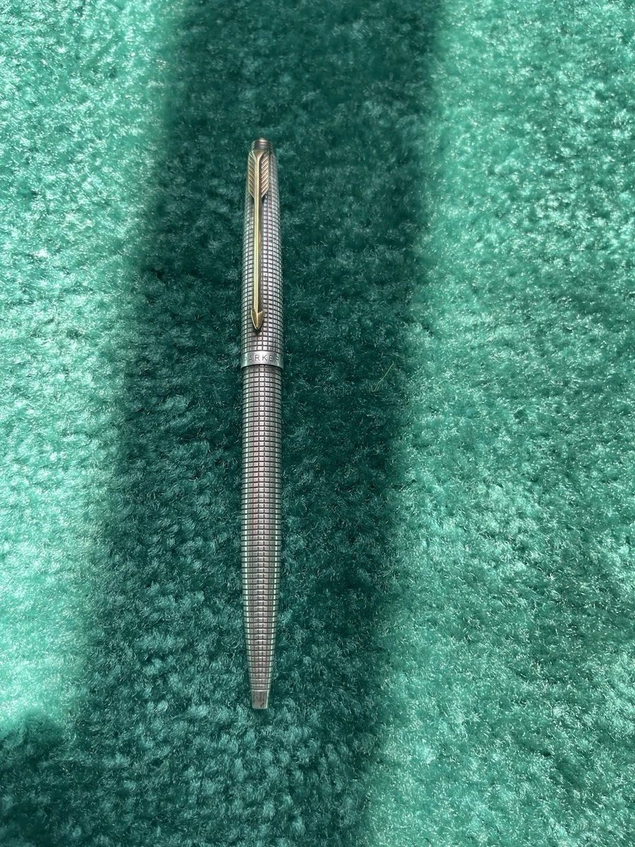 #0017 オーバーホール済み 万年筆 PARKER Silver 14k Parker Gold, 14K Nib Sterling Silver Collectible Fountain Pens for