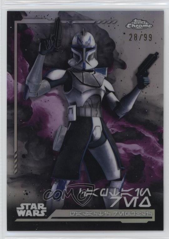2024 Topps Chrome Star Wars Aurebesh Variations 28/99 Captain Rex #AV-137 1l54