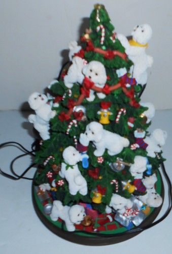 ALBERO DI NATALE DANBURY BISHON FRISE CANI ILLUMINANO 13" **LEGGI** - Foto 3 di 6