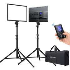 RALENO LED Video Panel Light, 2-Pack 18" 45W Photography Lights 18  , Black