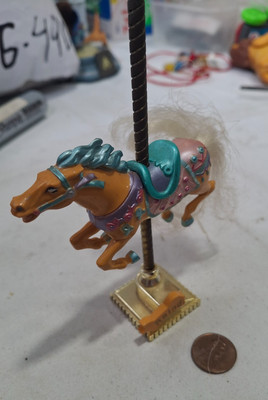 Vintage 1990 Matchbox Carousel Collection Horse with Stand