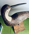 WEK WILL E KIRKPATRICK Shorebird Wood Carving'83 FOLK ART Decoy 12x12 — photo 3