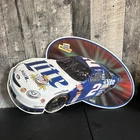Miller Lite Nascar #2 Rusty Wallace Metal Advertising Beer Sign 31x18 Vtg