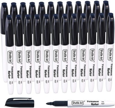 Shuttle Art 24 Permanentmarker Schwarz Kritzeln Ausmalen Markieren