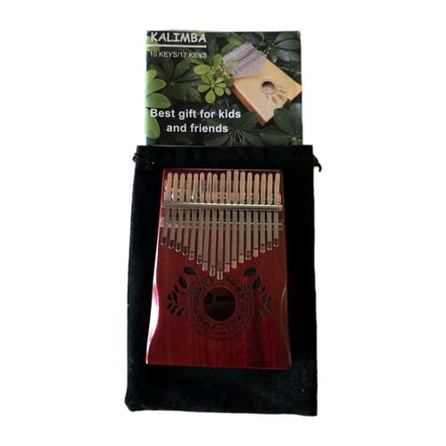17 Key Kalimba Thumb Piano Finger Mbira Mahogany Wood Keyboard Music Instruments - Picture 3 of 13
