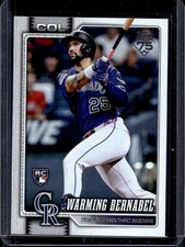 2026 Topps Warming Bernabel RC Rookie #55 Rockies