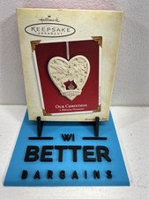 Hallmark Keepsake Ornament- Our Christmas-A Milestone Ornament- Heart- 2005