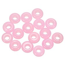 15pcs Natural Stone Beads 5x10mm Loose Necklace Craft Bead, Dark Pink