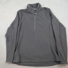 Helly Hansen Pullover Mens XL Black Fleece Quarter Zip Outdoor Hiking Warm