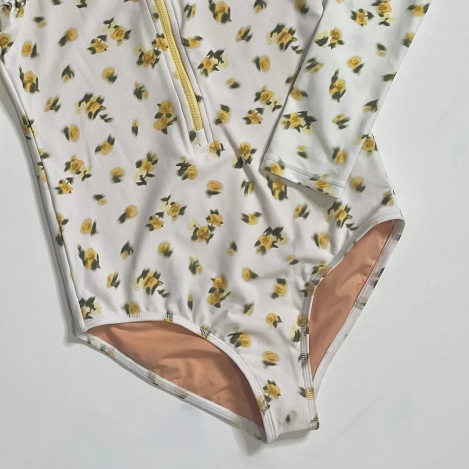 ¡¡NUEVO!! Girl’s J. Traje de baño de una pieza floral CREW Crewcuts cremallera protector contra erupciones 12 Foto 4 de 4