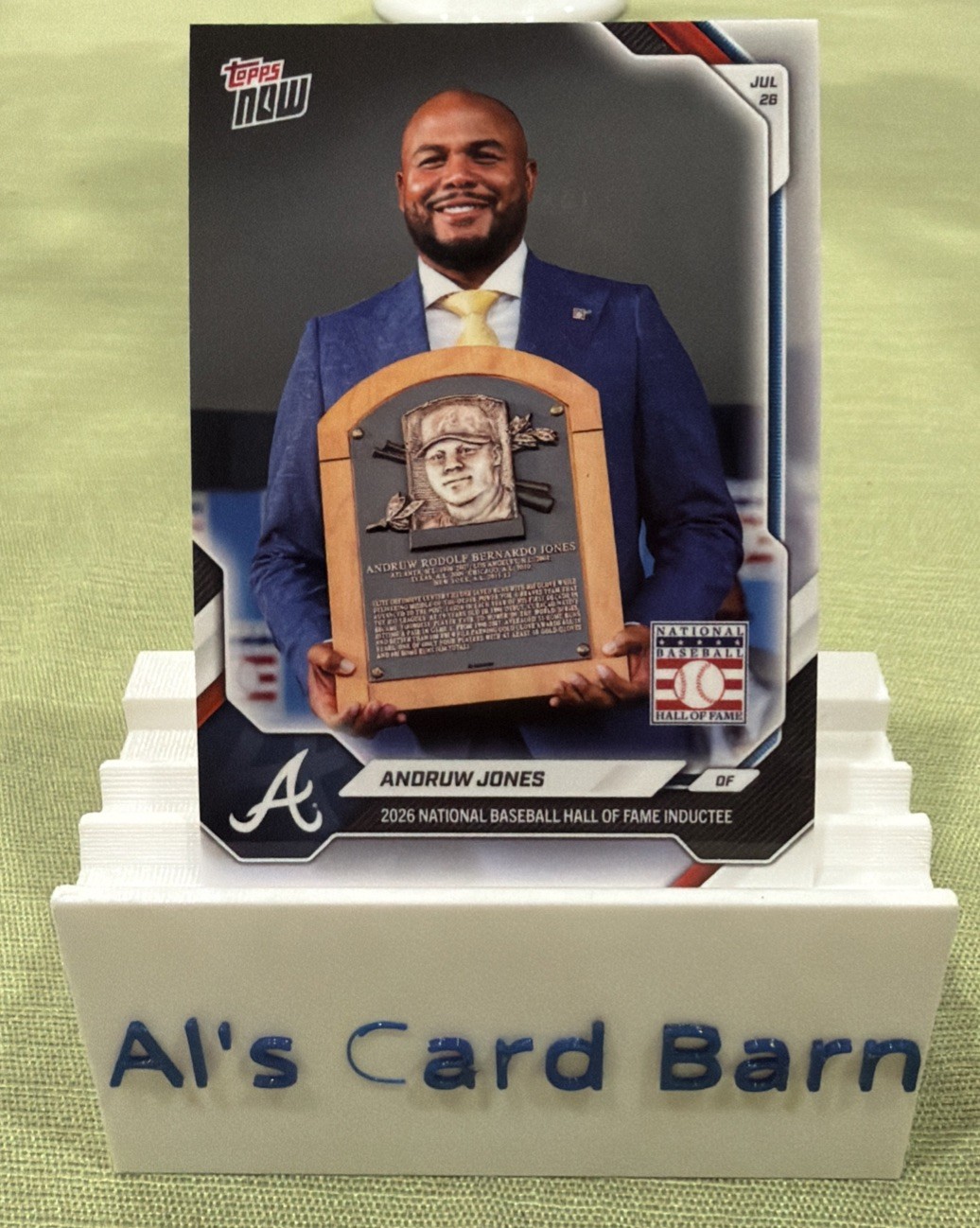 Andruw Jones 2026 MLB Topps NOW #488 PR: 2315 Atlanta Braves HOF Inductee