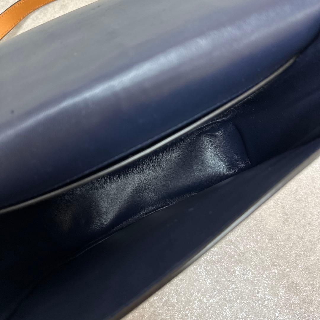 Tory Burch Shoulder Bag Leather Saddle Oak Brown Women's From Japan thumbnail 12