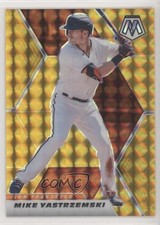 2021 Panini Mosaic Gold Mosaic Prizm 9/10 Mike Yastrzemski #9 0nr3