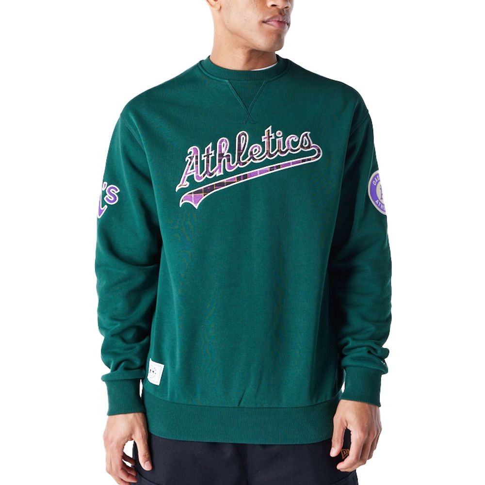 Флисовый пуловер New Era - TARTAN Oakland Athletics 16390₽