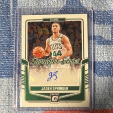 Panini Optic 2024-25 Signature Series Jaden Springer Celtics Autograph #SS-SPR
