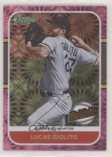 2021 Panini Donruss Highlights Pink Fireworks Lucas Giolito #HI4 1u6