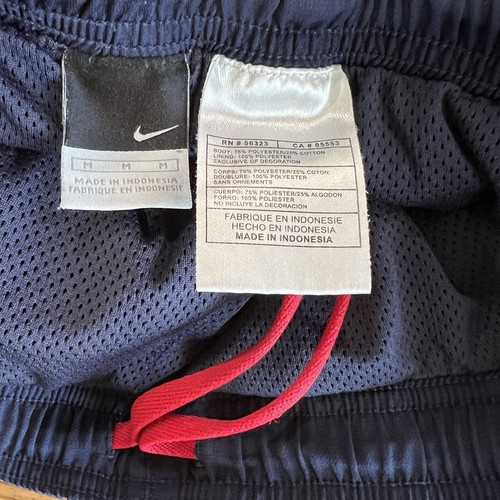 Vintage Nike Arsenal o2 Football Pants Soccer Highbury Sweatpants Navy Sz M Y2K - Picture 7 of 10