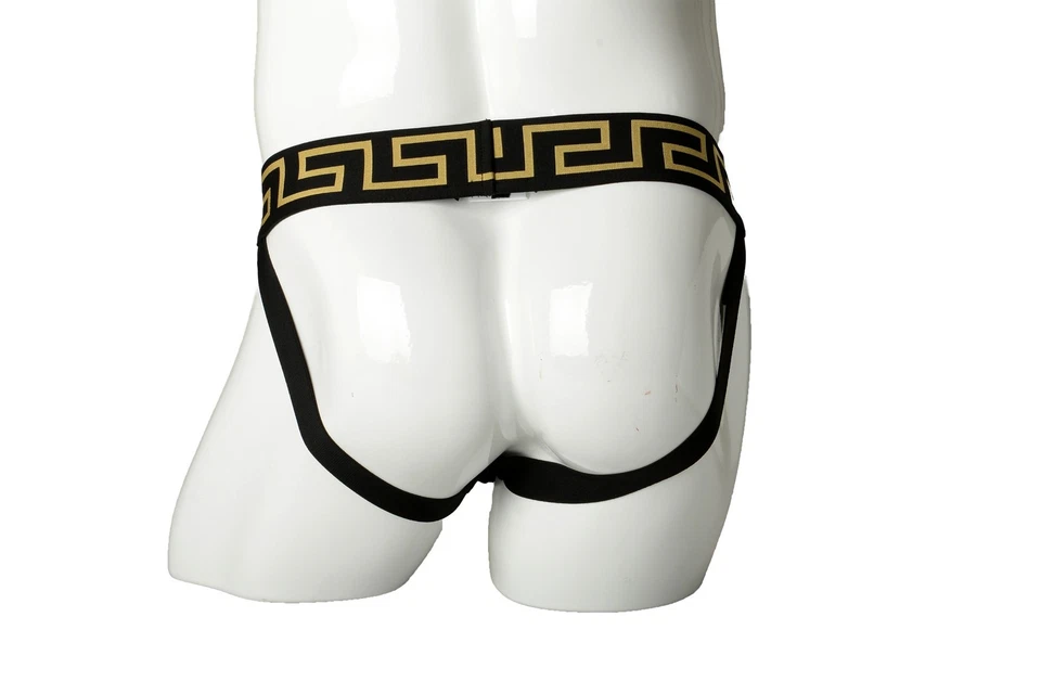 Ropa interior Versace para hombre negra y dorada con correa deportiva Versace talla 8 EE. UU. 2XL IT 56 Foto 3 de 4