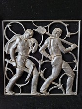 Heinrich Moshage Zur "Arbeit" (To Work) Art Deco Forged Iron Wall Plaque