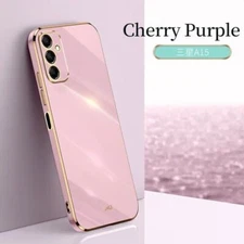 Shockproof Candy Plating Frame Slim Rubber Case For Samsung Galaxy A15 5G A15