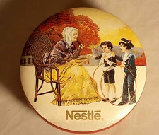 Bristol Ware Nestle Collectible Tin 2 in. deep X 5 1/4 Candy Cookies