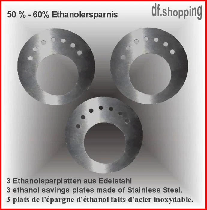 DF-SHOPPING KAMINBAU MIERZWA 3 PIASTRINE DI RISPARMIO DELL ETANOLO CAMINO CAMINETTO