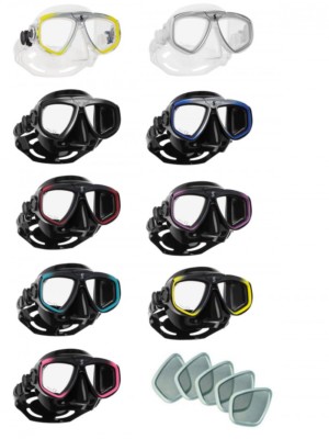Scubapro Zoom Evo Tauchermaske mit Sehhilfe positiv u. negativ