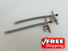 2pcs Stainless Steel 9 Braided Truck Rv Tire Valve Stem Ext Trailer 180