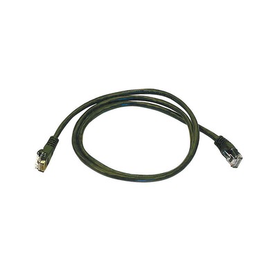 MONOPRICE 2132 Patch Cord,Cat 5e,Booted,Black,3.0 ft. 5PZU2