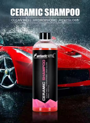 Ceramic Car Shampoo PH Neutral Soap Nano-Ceramic High Gloss 16.9 fl oz