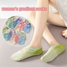 1-3 Pairs Yoga Socks Women Non-slip Straps Pilates Workouts Dance Home
