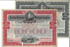 2 x Lake Shore and Michigan Southern Railway Company, 1924 i 1935 -TOP DEKORACJA-