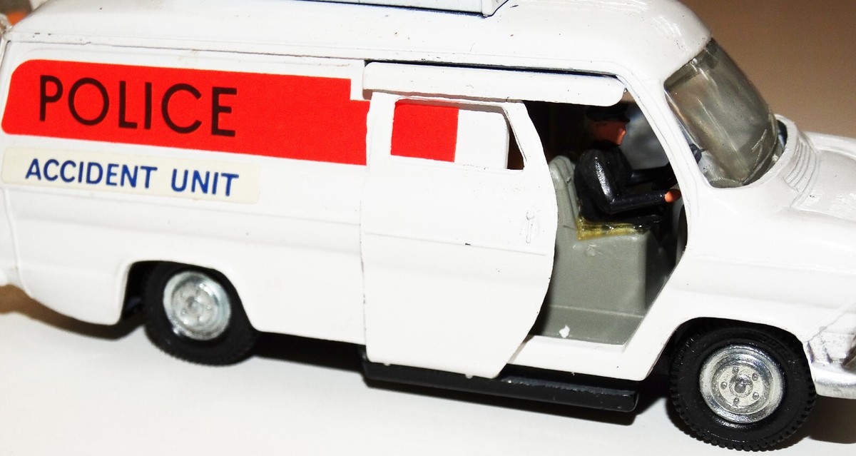 Dinky Toys 287 Police Accident Unit Complete Unused w/Shell Dome