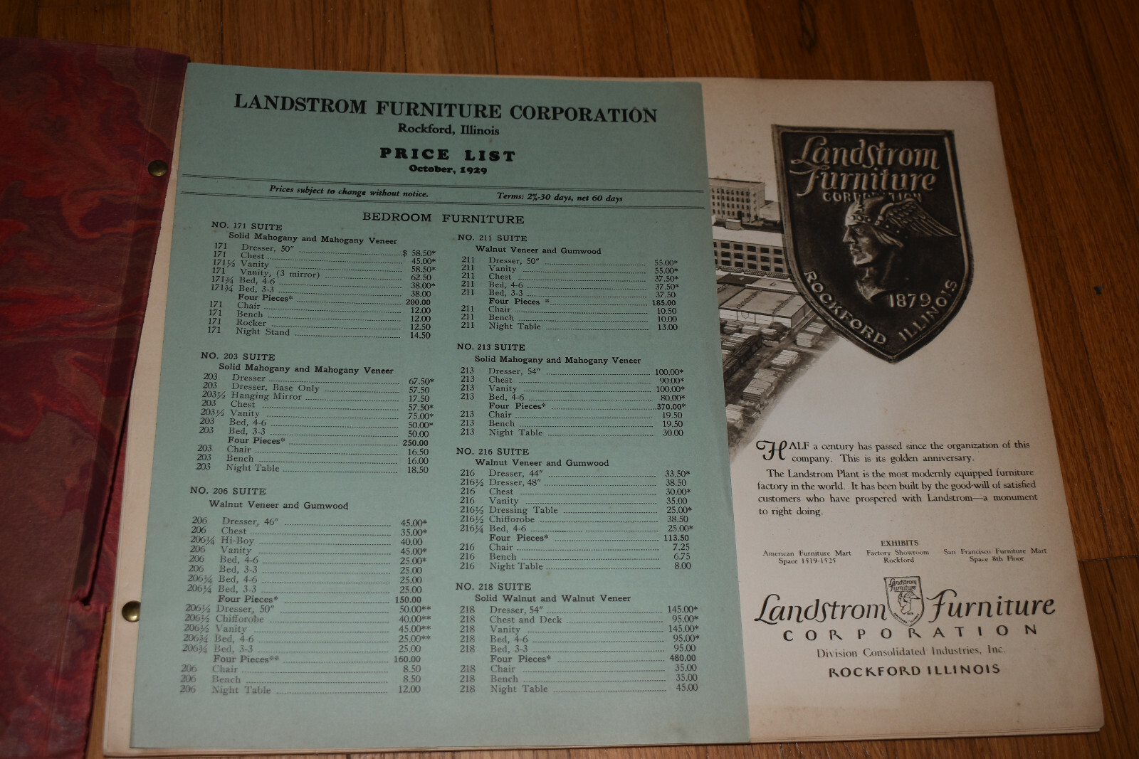 Rare Landstrom Furniture Rockford Illinois IL Sales Catalog eBay