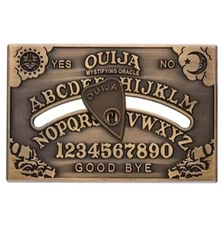 Movable Planchette Ouija Board 24" Silver Alloy Snake Chain Design.