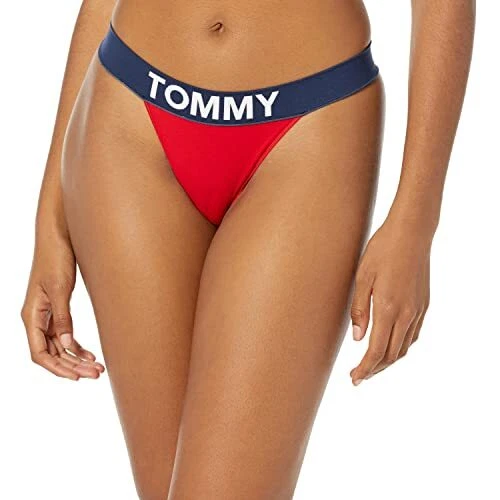 New! Tommy Hilfiger Women's Seamless Thong Underwear Panty, Apple