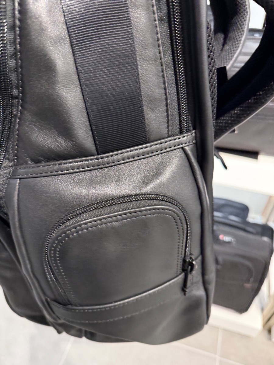Tumi Black Leather Back Pack for sale online | eBay