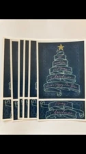 Mrs. Grossman’s Lot Of 6 Sheets Chalk MERRY CHRISTMAS Stickers