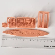 1/1250 Italy Dante Alighieri Battleship 1923 3D Prined Resin Military Model Kit