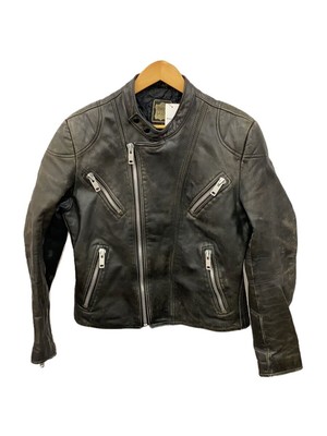 Echtes Leder Double Riders Jacket/-/Leather/Blk/Plain 234