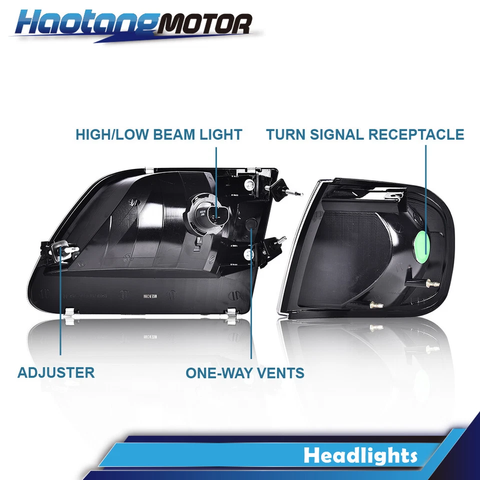 Faros y luces de esquina aptos para Ford F150 1997-2003 Expedition 1997-2003 Foto 3 de 4